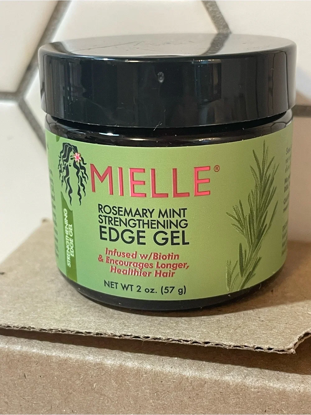 (3) Mielle Organics Rosemary Mint Hair Strengthening Edge Gel, 2oz each